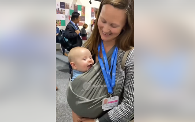 COP29-un ən balaca iştirakçısı - Video