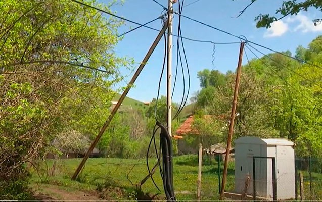 Tovuzun bir sıra kəndlərində elektrik təsərrüfatı yenilənir - Video