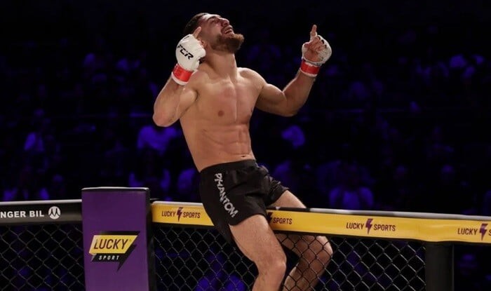 Ali Guliyev wins MMA bout at Fight Club Rush in Sweden