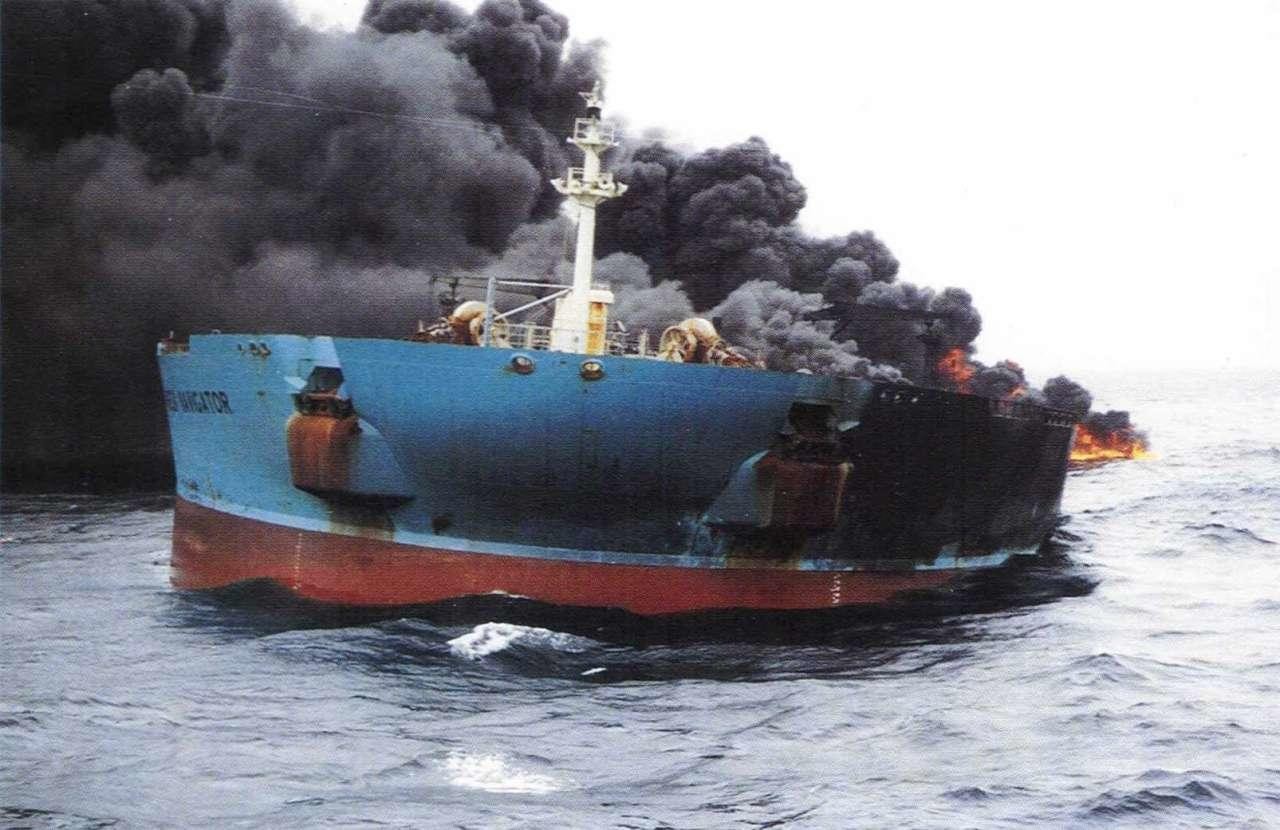 IRGC Navy destroys Israeli-owned container ship SDN7