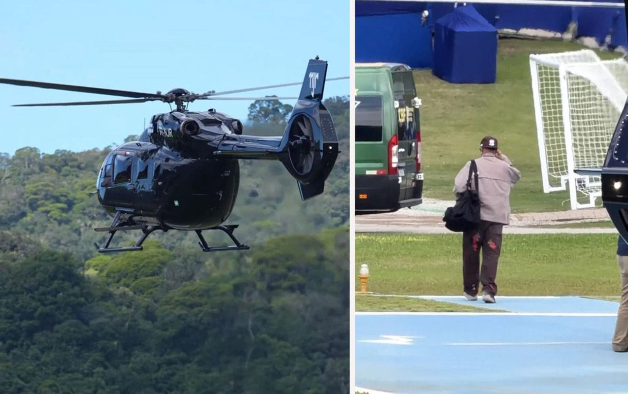 Neymar milli komandanın toplanışına şəxsi helikopteri ilə gəldi -