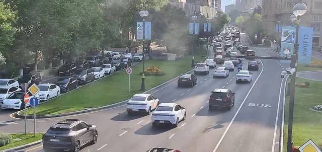 Bakıda axşam tıxacı