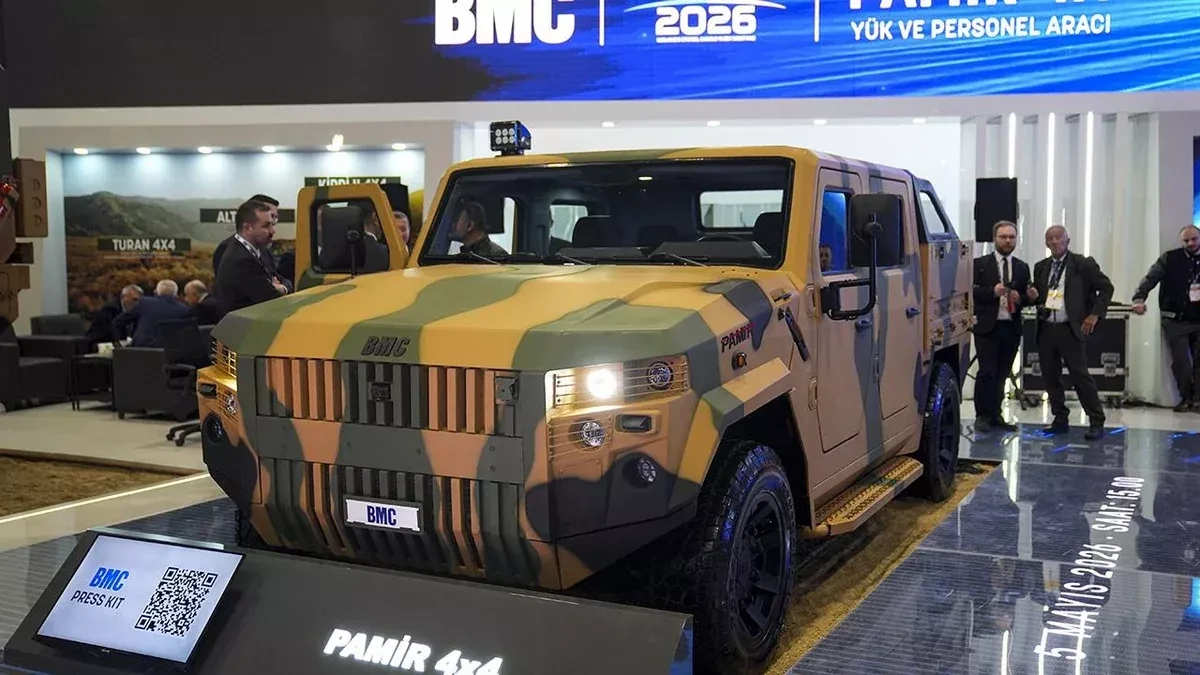 Türkiye unveils PAMİR 4x4 unarmored vehicle at SAHA 2026