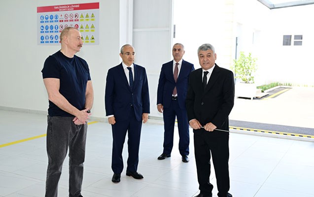 İlham Əliyev Xocalıda açılışda - Foto