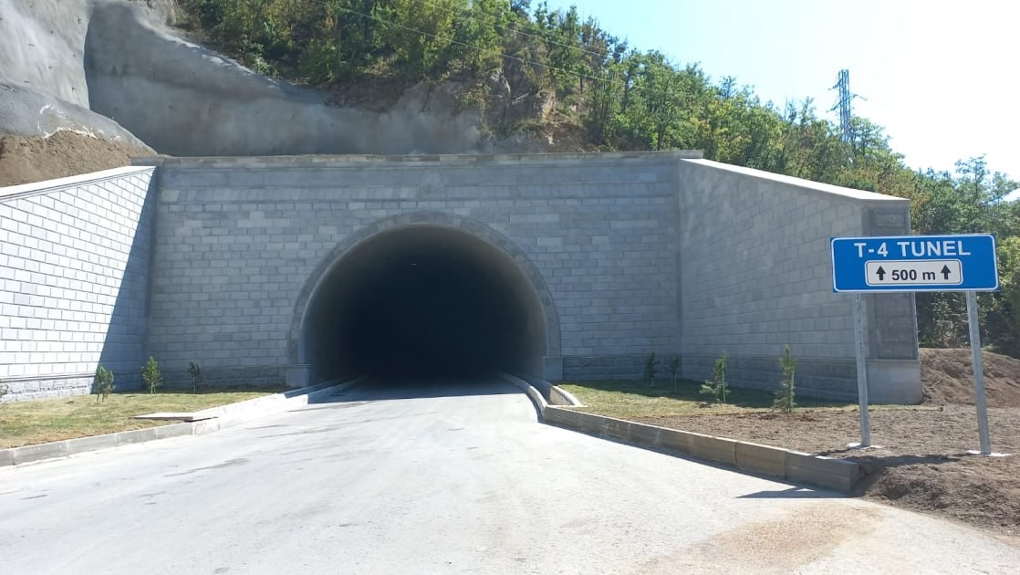 1 saatlıq yolu 15 dəqiqəyə salan Qafqazın ən böyük tuneli –
