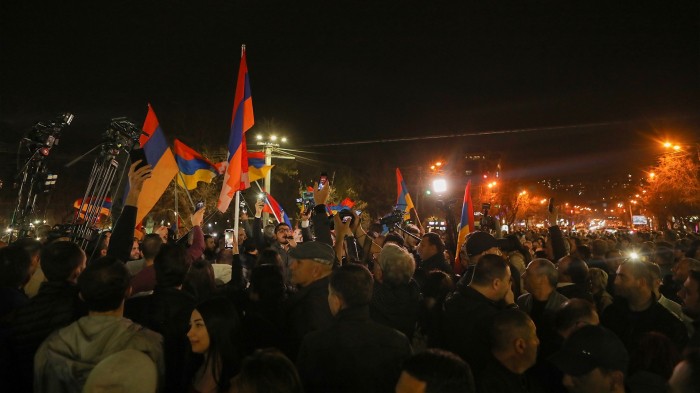 Armenian opposition protests ‘fraudulent’ election results