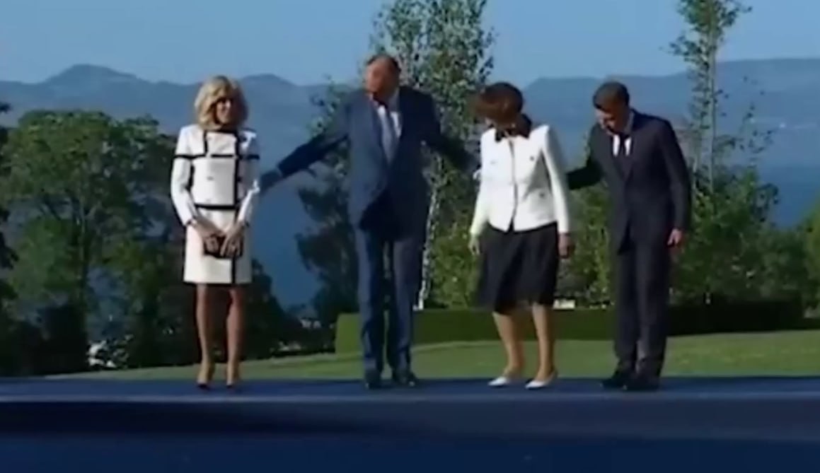 Makron və Merts həyat yoldaşlarını səhv saldılar –