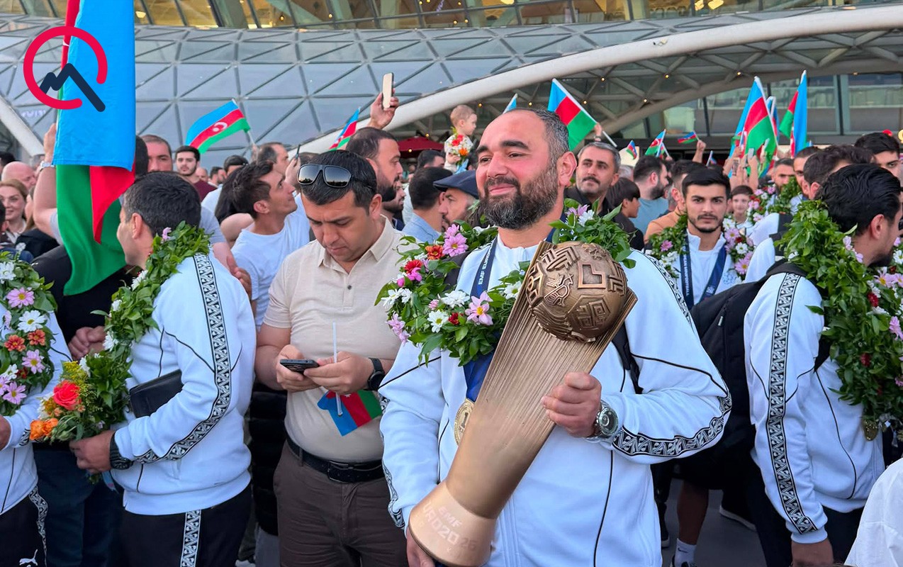 Millimiz Bakıda belə qarşılandı -