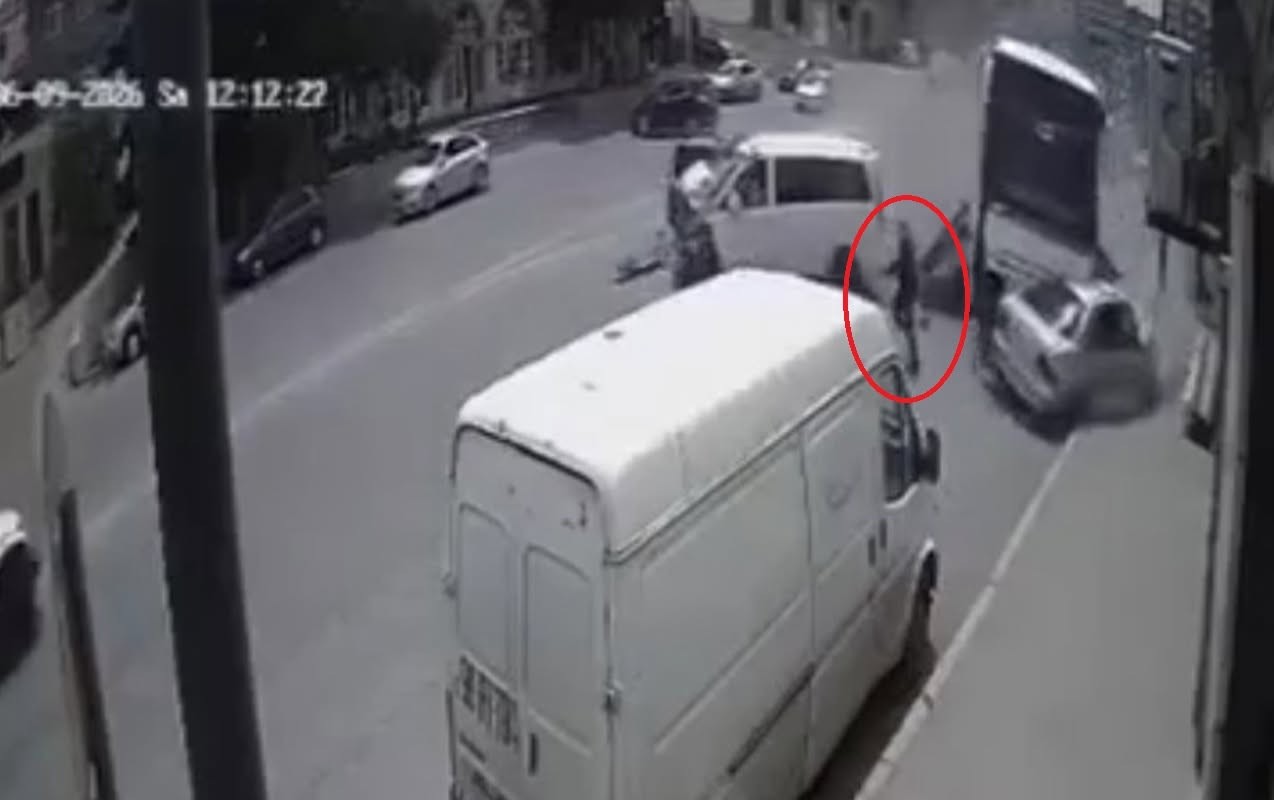 Son anda ölümdən xilas olmağı bacardı - Anbaan video