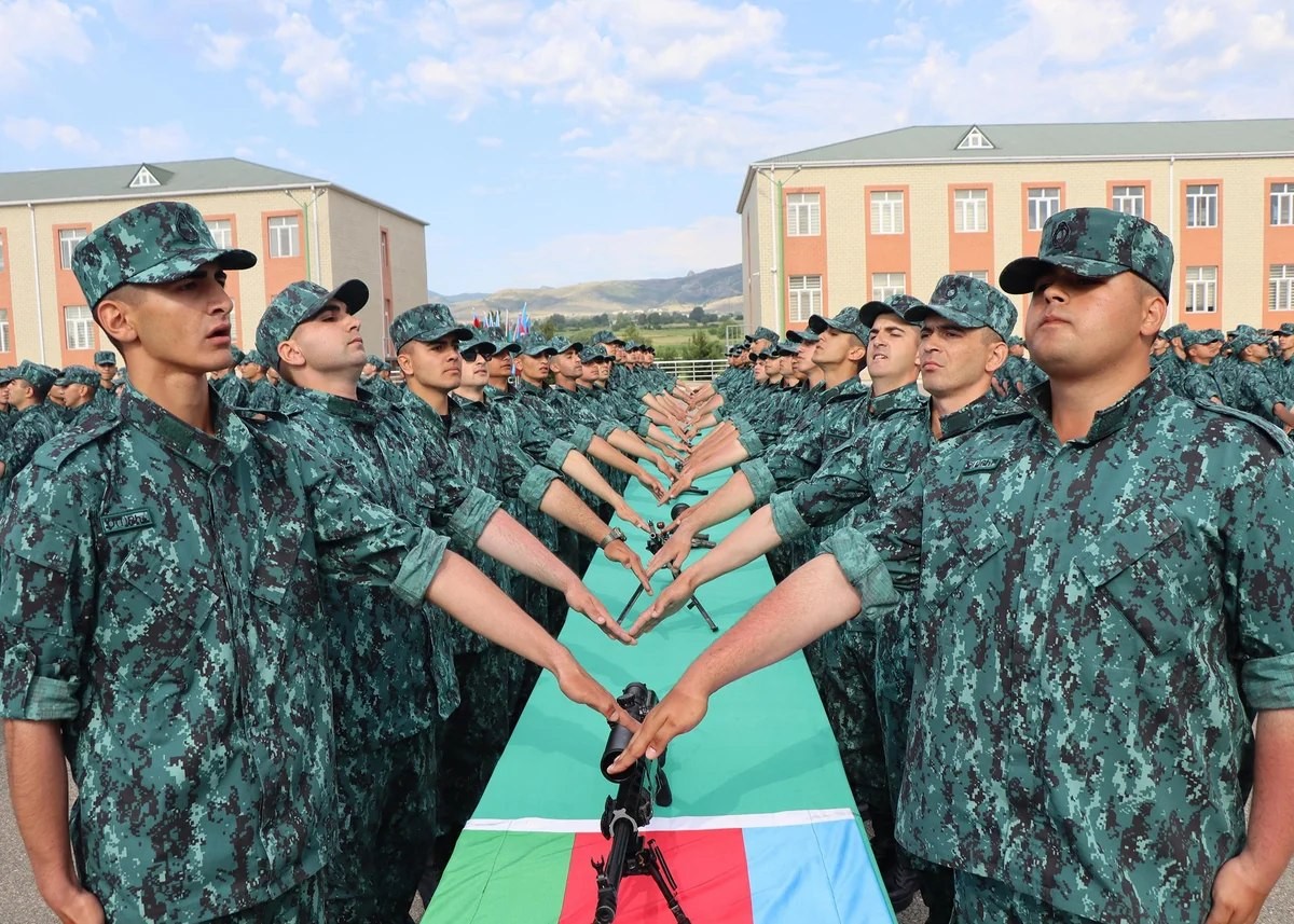 Gənc əsgərlərin andiçmə mərasimi keçirildi -