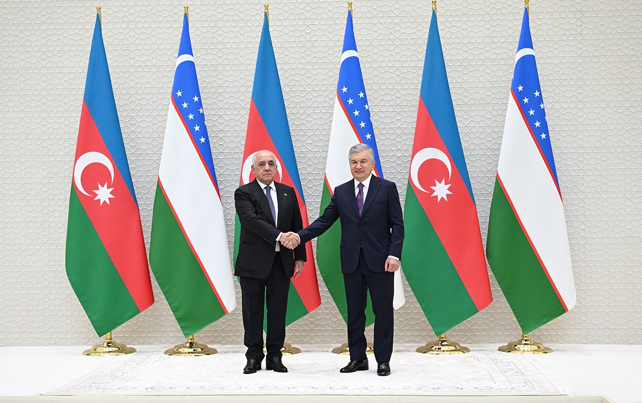 Əli Əsədov Şavkat Mirziyoyevlə görüşüb - Fotolar