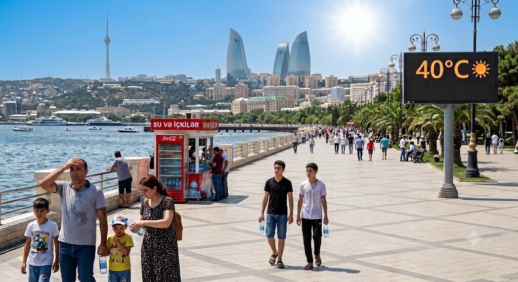 Sabah 40 dərəcə isti olacaq - HAVA PROQNOZU