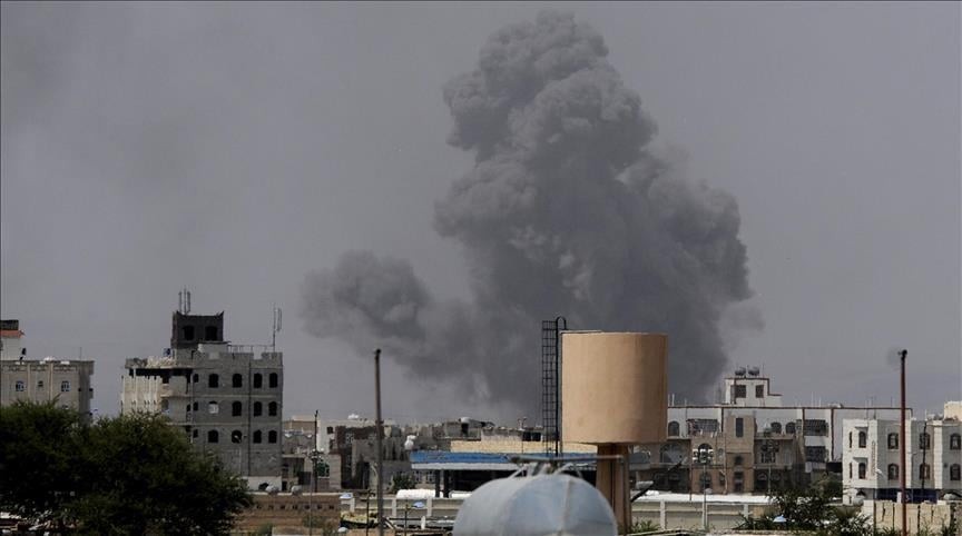 Saudi Arabia strikes Sana'a airport runway - Video