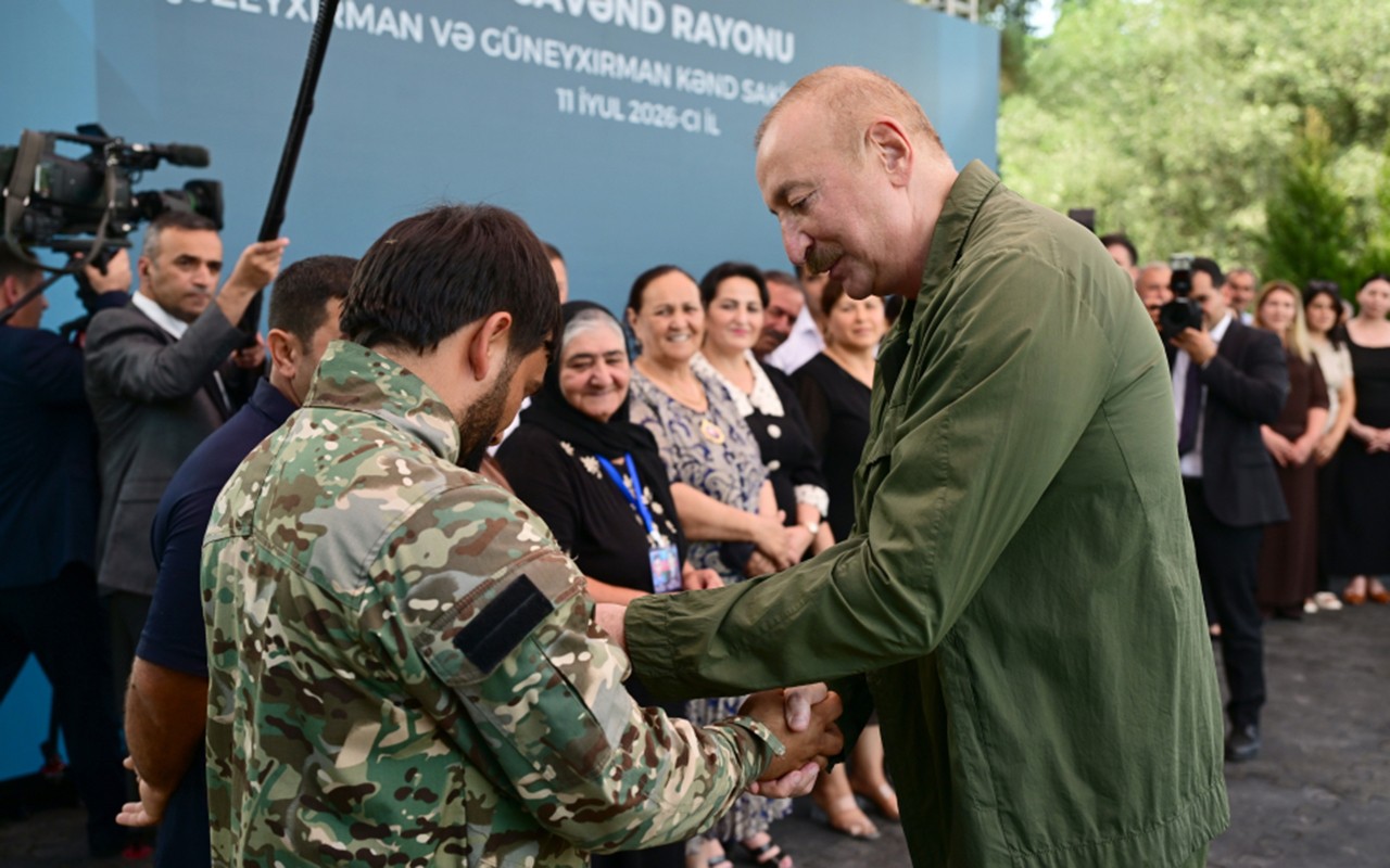 İlham Əliyev Quzeyxırmana getdi - Fotolar