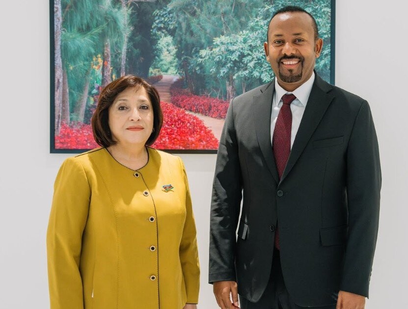 Sahibə Qafarova Efiopiya Baş naziri ilə görüşdü