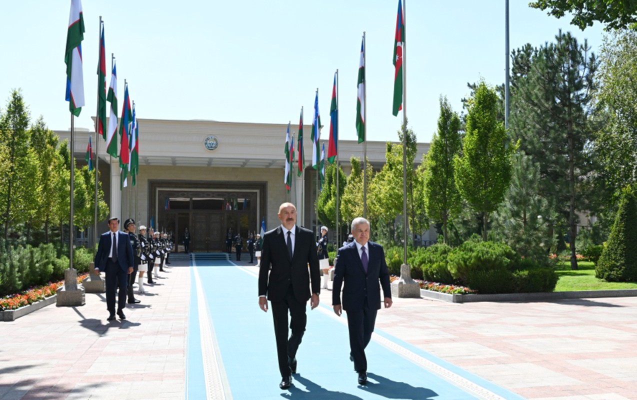 Daşkənddə İlham Əliyevin rəsmi qarşılanma mərasimi oldu -