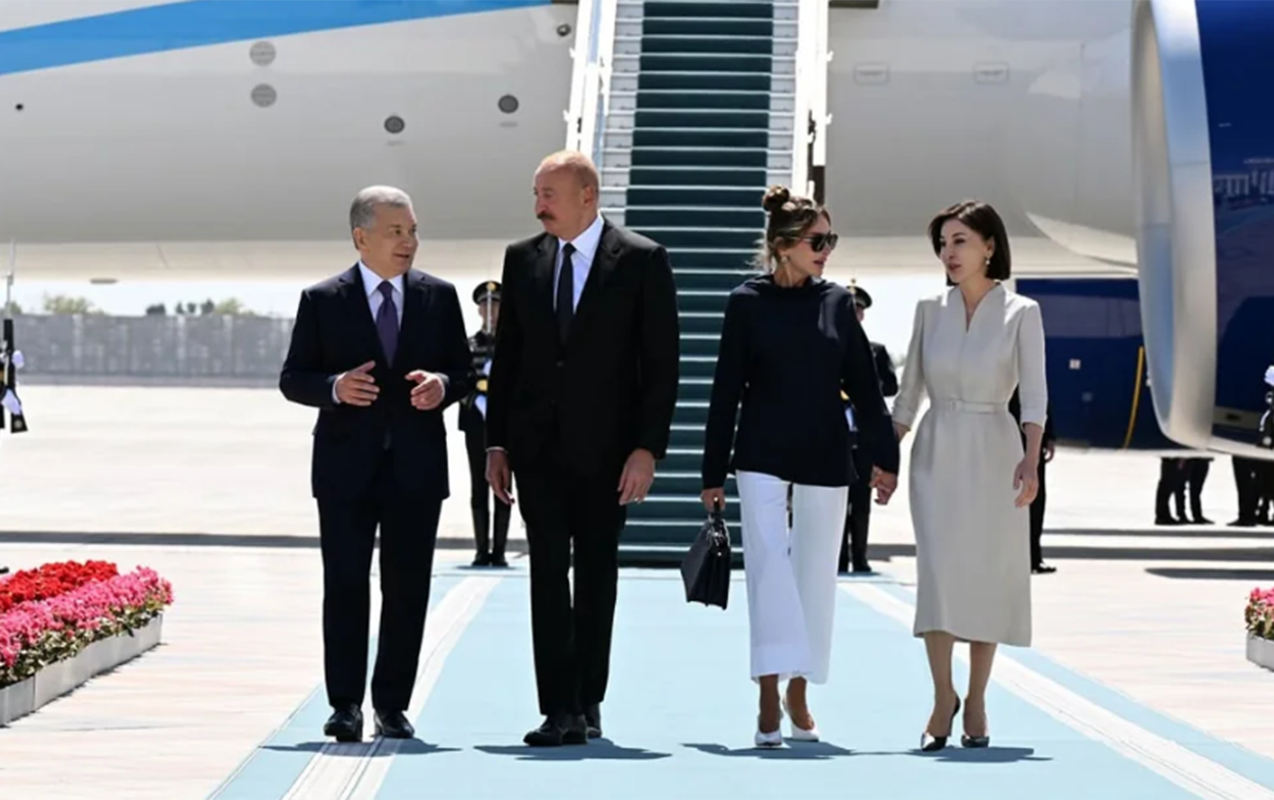 Prezidentlər və birinci xanımlar “Kuksaroy” Dövlət İqamətgahında birgə foto çəkdirdilər