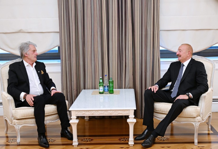 Prezident İlham Əliyev Ukraynanın sabiq Prezidenti Viktor Yuşenko ilə görüşüb