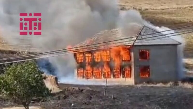 Cəlilabadda ev kül oldu - VİDEO