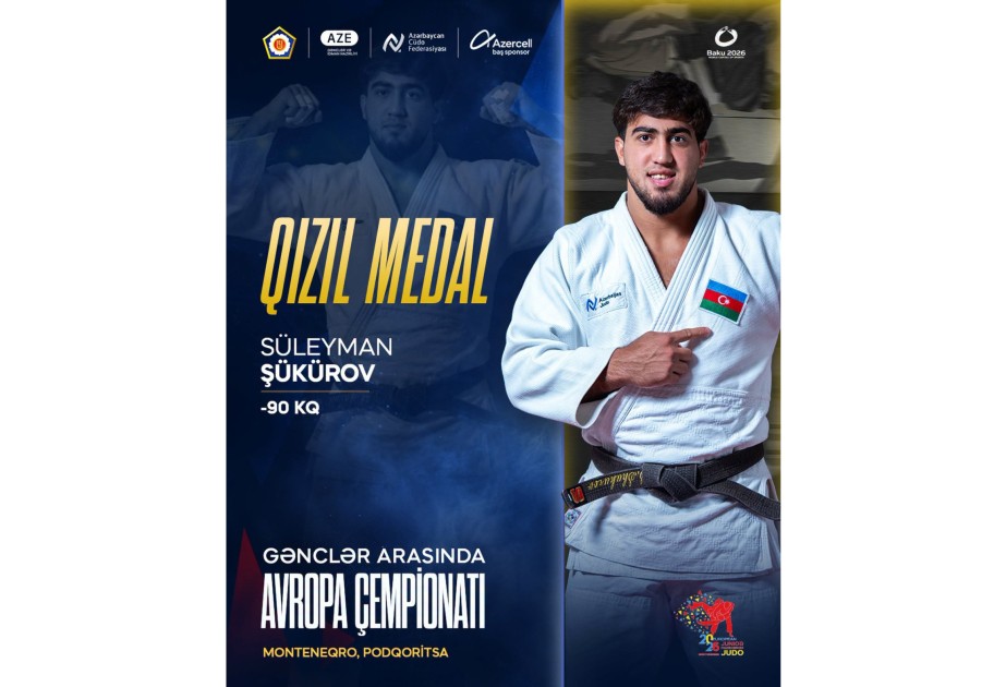 Another Azerbaijani judoka crowned European champion