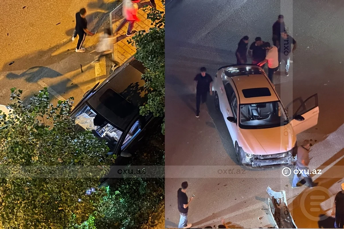 "Ağ Şəhər"də ağır qəza: Xəsarət alanlar var - FOTO - VİDEO