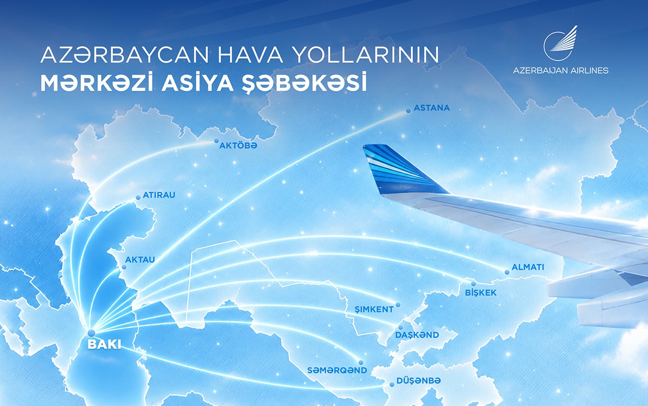 AZAL-ın genişlənən Mərkəzi Asiya şəbəkəsi -