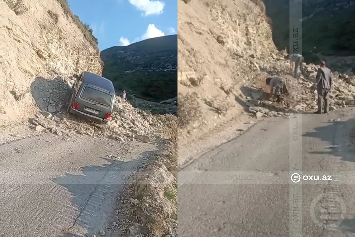Xınalıqda yolu dağıdıb gediblər - Sakinlərdən etiraz - VİDEO