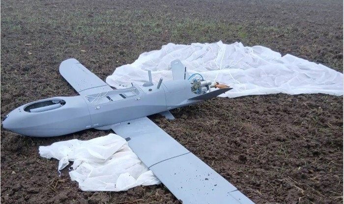 Drone crashes and explodes in Moldova - Video