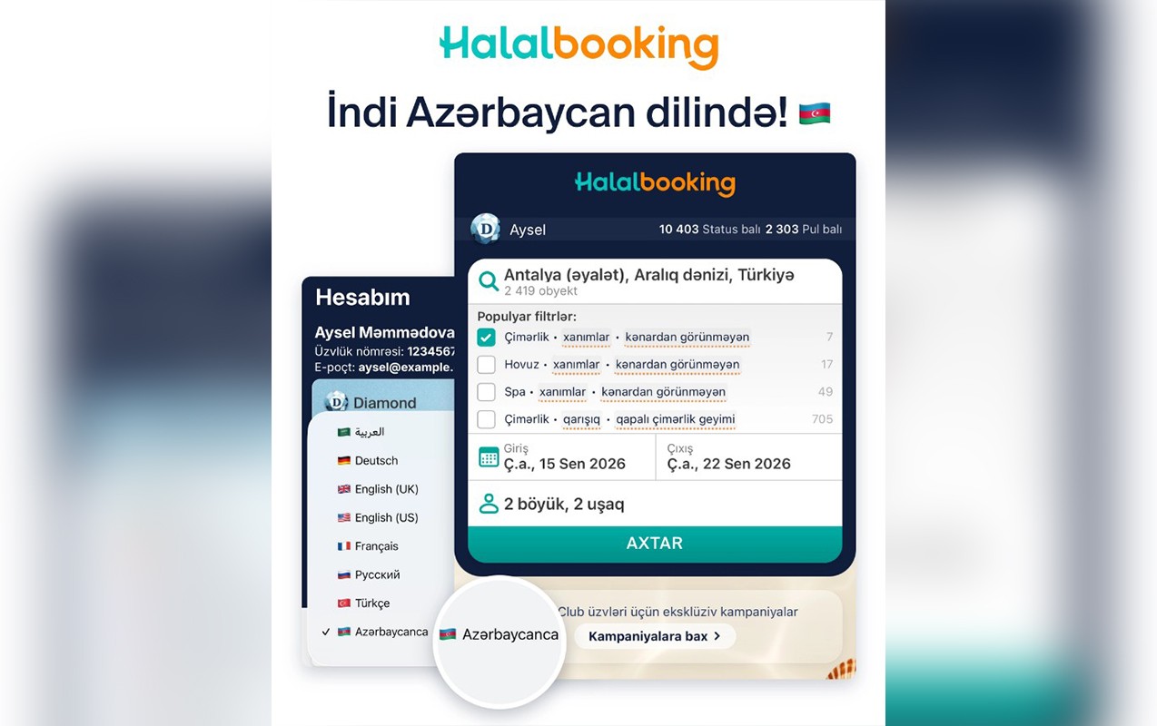 “Halalbooking” artıq Azərbaycan dilində