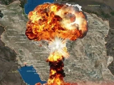 İranın Xark adasında partlayışlar eşidilir