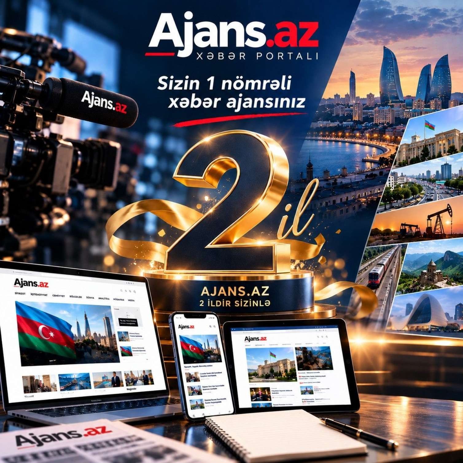 Ajans.az xəbər portalının 2 yaşı tamam olur