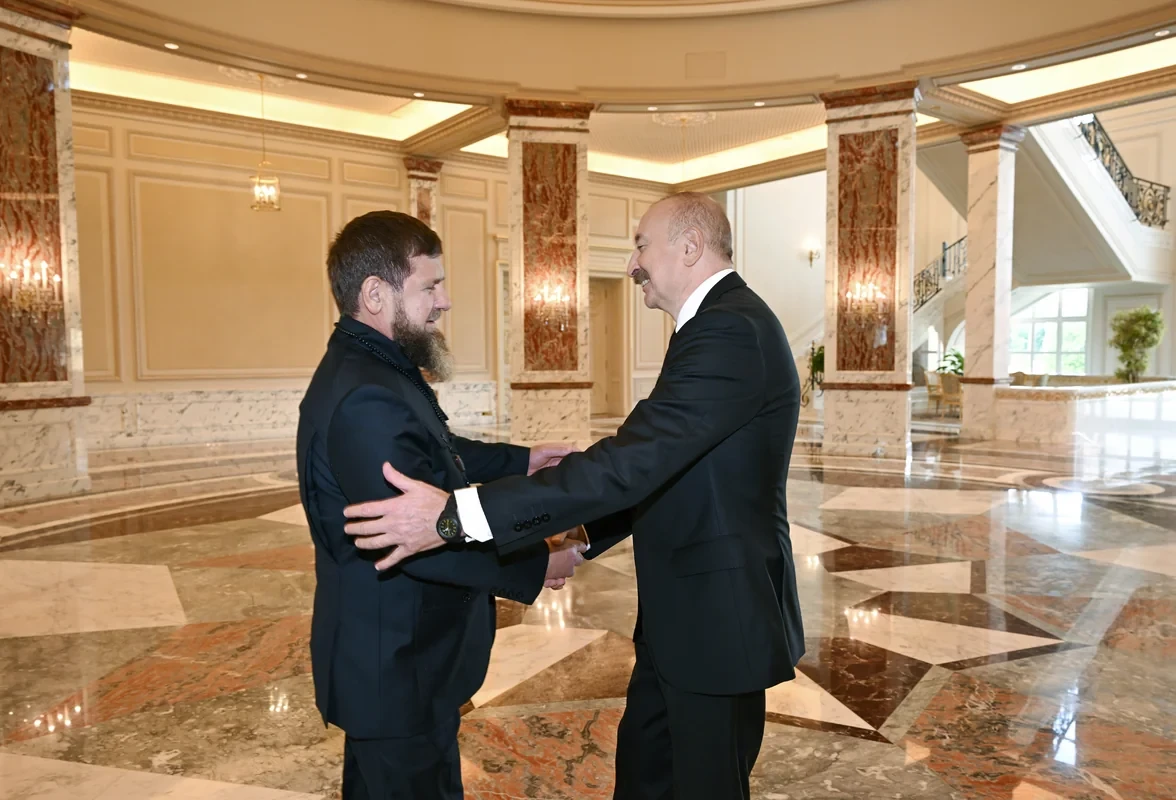 İlham Əliyev Ramzan Kadırovu qəbul edib - Foto