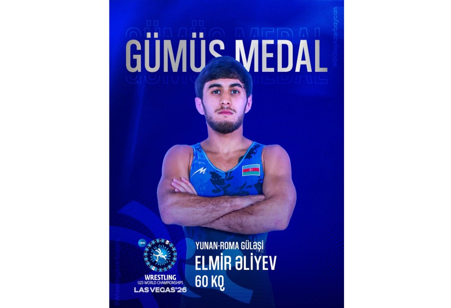 Azərbaycan güləşçisi dünya çempionatında gümüş medal qazanıb