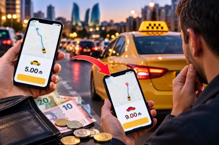 Taksi 5 manat göstərir, sonda 9 manat çıxır –