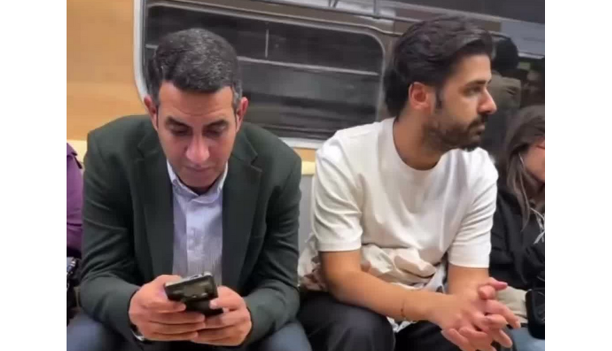 Əmrahın oğlu Bakı metrosundan paylaşım etdi -